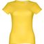THC SOFIA. Tailliertes Damen-T-Shirt (gelb) (Art.-Nr. CA358346)
