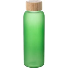LILLARD. Flasche aus Borosilikatglas mattiert 500 ml (hellgrün) (Art.-Nr. CA362581)