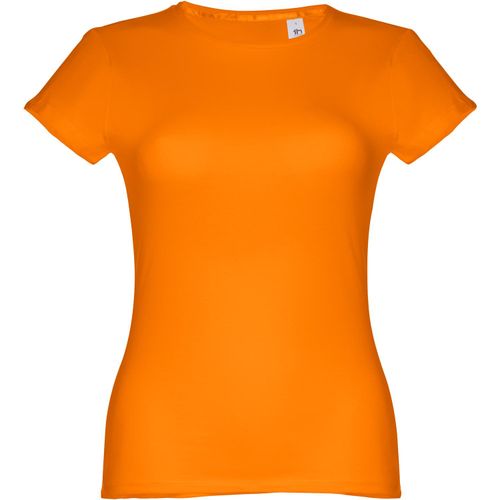 THC SOFIA. Tailliertes Damen-T-Shirt (Art.-Nr. CA369100) - Damen T-Shirt aus 100% Strickjersey und...