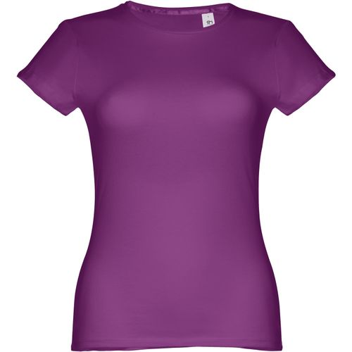 THC SOFIA. Tailliertes Damen-T-Shirt (Art.-Nr. CA369546) - Damen T-Shirt aus 100% Strickjersey und...