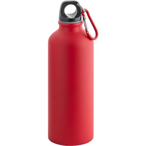 COLLINA. Aluminiumflasche mit Karabiner 540 ml (Art.-Nr. CA376569) - Trinkflasche (540 mL) aus Aluminium mit...