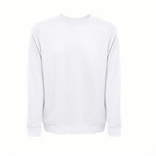 THC COLOMBO WH. Sweatshirt (unisex) aus italienischem Frottee ohne Krempel. Weiße Farbe (Art.-Nr. CA378263) - Sweatshirt (unisex) aus italienischer...