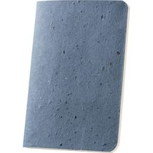 COFFEEPAD SOFT. Notizbuch A6 mit flexiblem Cover aus Kaffeeschalenverwertung (65%) (blau) (Art.-Nr. CA378658)