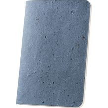 COFFEEPAD SOFT. Notizbuch A6 mit flexiblem Cover aus Kaffeeschalenverwertung (66%) (blau) (Art.-Nr. CA378658)