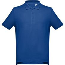 THC ADAM. Kurzarm-Poloshirt aus Baumwolle für Herren (königsblau) (Art.-Nr. CA379260)