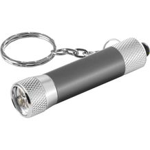 LERGAN. Schlüsselanhänger aus Aluminium mit LED (Gewehrmetall) (Art.-Nr. CA387631)
