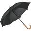 PATTI. Regenschirm aus 190T-Polyester mit automatischer Öffnung (Schwarz) (Art.-Nr. CA388774)