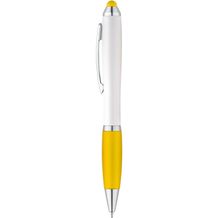 SANS. Kugelschreiber mit Drehmechanik und Metallclip (gelb) (Art.-Nr. CA398121)