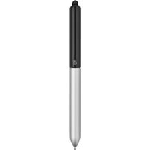 NEO. Kugelschreiber aus Aluminium mit Touchpen-Spitze (Schwarz, Satinsilber) (Art.-Nr. CA398693)