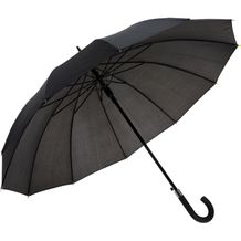 GUIL. Regenschirm mit 12 Stangen aus 190T-Polyester mit automatischer Öffnung (Schwarz) (Art.-Nr. CA409502)