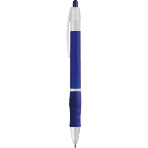 SLIM BK. Kugelschreiber mit Gummigriff (Art.-Nr. CA415639) - Kugelschreiber transparent mit schwarzsc...