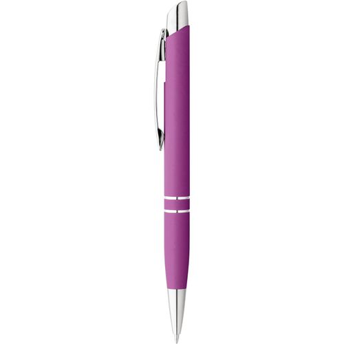 MARIETA SOFT. Aluminium-Kugelschreiber mit Clip (Art.-Nr. CA421808) - Kugelschreiber aus Aluminium mit Metallc...