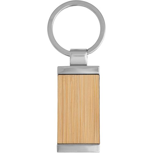 HOMER SQUARE. Schlüsselanhänger aus Bambus (Art.-Nr. CA425307) - Schlüsselanhänger aus Bambus, rechteck...