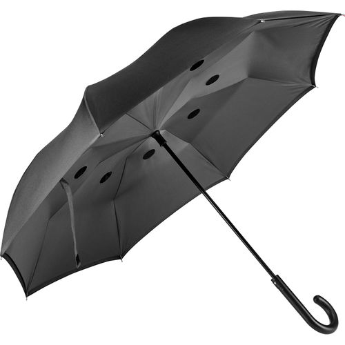 ANGELA. Wendeschirm aus 190T Pongee (Art.-Nr. CA427560) - Regenschirm aus 190T Pongé, umkehrba...