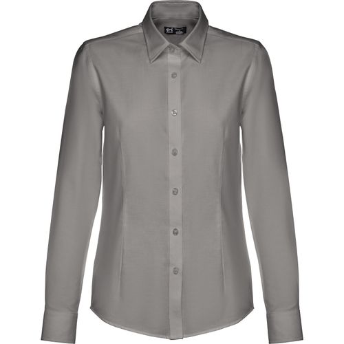 THC TOKYO WOMEN. Langärmeliges Oxford-Hemd für Frauen (Art.-Nr. CA431785) - Damen langarm Oxford Bluse aus 70%...