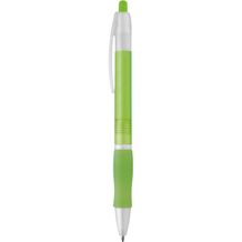 SLIM BK. Kugelschreiber mit Gummigriff (hellgrün) (Art.-Nr. CA432587)