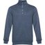 THC BUDAPEST. Unisex Sweatshirt (blau melliert) (Art.-Nr. CA440376)