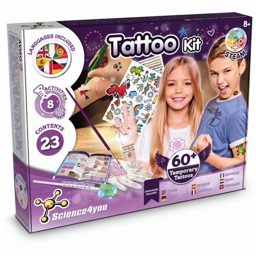 Tattoo Factory Kit III. Lernspiel lieferung inklusive einer kraftpapiertasche (115 g/m²) (Art.-Nr. CA446350) - Lernspiel für Kinder, ideal für d...