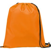 CARNABY. 210D Rucksacktasche mit schwarzen Zugbändern (orange) (Art.-Nr. CA455248)