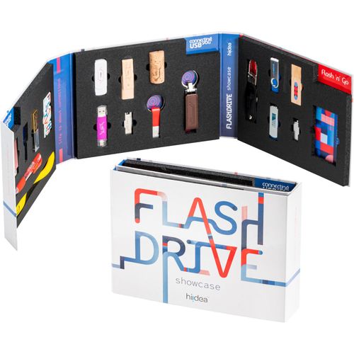 FLASH DRIVE SHOWCASE. Muster-Set bedruckte USB-Sticks (Art.-Nr. CA455402) - Das Muster-Set FLASH DRIVE SHOWCASE...