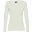 THC BUCHAREST WOMEN. Langärmeliges tailliertes T-Shirt für Frauen aus Baumwolle (Pastellgrün) (Art.-Nr. CA457578)