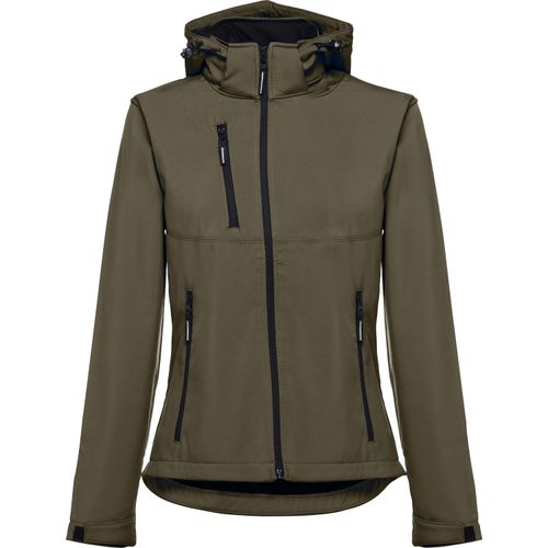 THC ZAGREB WOMEN. Gürtel-Softshell-Jacke für Damen (Art.-Nr. CA471250) - Damen Softshell Jacke aus 96% Polyester...