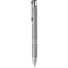 BETA PLASTIC. Kugelschreiber mit Clip aus Metall (hellgrau) (Art.-Nr. CA472407)