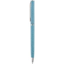 DEVIN. Kugelschreiber mit Weizenstrohfaser und ABS (hellblau) (Art.-Nr. CA475579)