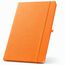 ANNE. A5 Notizbuch aus 100% rPET mit linierten Seiten (orange) (Art.-Nr. CA480684)