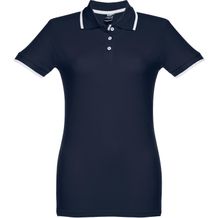 THC ROME WOMEN. "Slim fit" Damen Poloshirt (dunkelblau) (Art.-Nr. CA484592)