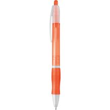 SLIM. Rutschfester Kugelschreiber mit Clip (orange) (Art.-Nr. CA498558)