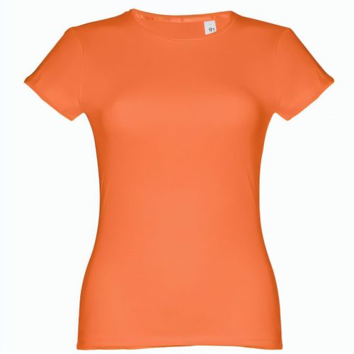 THC SOFIA. Tailliertes Damen-T-Shirt (Art.-Nr. CA512958) - Damen T-Shirt aus 100% Strickjersey und...