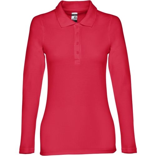 THC BERN WOMEN. Damen Langarm-Poloshirt (Art.-Nr. CA514049) - Damen langarm Poloshirt aus Piqué Stoff...