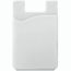 SHELLEY. Smartphone-Kartenhalter aus Silikon (weiß) (Art.-Nr. CA514131)
