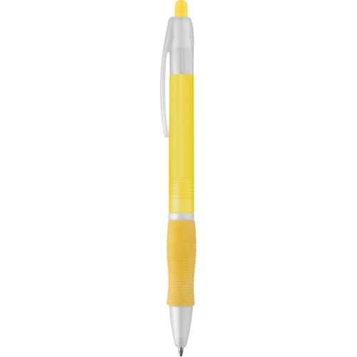 SLIM BK. Kugelschreiber mit Gummigriff (Art.-Nr. CA516079) - Kugelschreiber transparent mit schwarzsc...