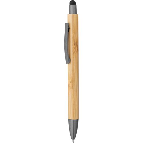 ZOLA. Kugelschreiber aus Bambus mit mattem Oberfläche (Art.-Nr. CA516574) - Kugelschreiber aus Bambus mit Clip aus...
