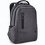 RE-BOSTON. Wasserdichter Laptop-Rucksack aus recyceltem Nylon in 2 Farben mit Fach aus 210D rPET (dunkelgrau) (Art.-Nr. CA520218)