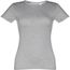 THC SOFIA. Tailliertes Damen-T-Shirt (hellgrau melliert) (Art.-Nr. CA520577)