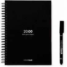 STARTER KIT INFINITE PLANNER A5. Set bestehend aus einem "Infinity Tagebuch", Reinigungsset, Marker und Markerhalter (Schwarz) (Art.-Nr. CA528653)