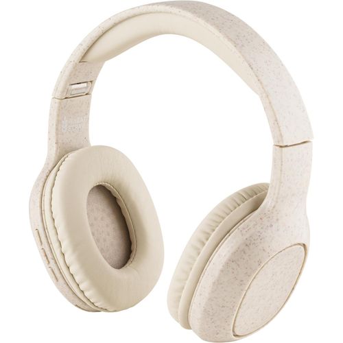 FEYNMAN. Kabellose Kopfhörer aus Weizenstrohfaser und ABS (Art.-Nr. CA537972) - Bluetooth Kopfhörer aus Weizenstrohfase...