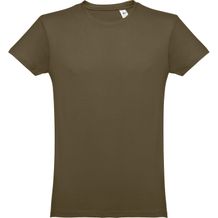 THC LUANDA. Herren-T-Shirt aus Baumwolle im Schlauchformat (khaki) (Art.-Nr. CA552136)