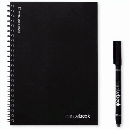 INFINITEBOOK LINED A5. "Infinitebook" mit flexiblem Einband und 15 linierten Whiteboard-Seiten (Art.-Nr. CA552530) - A5-Notizbuch - "Infinitebook" - mit...