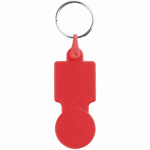 SULLIVAN. Schlüsselanhänger aus PS, der als Einkaufschip benutzt werden kann (Art.-Nr. CA552731) - Schlüsselanhänger aus PS, der als Eink...
