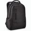 RE-BOSTON. Wasserdichter Laptop-Rucksack aus recyceltem Nylon in 2 Farben mit Fach aus 210D rPET (Schwarz) (Art.-Nr. CA556356)