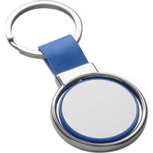 ALBRIGHT. Schlüsselanhänger aus Metall und PU (blau) (Art.-Nr. CA564706)