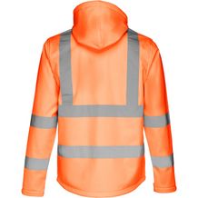 THC ZAGREB WORK. Herren Warnschutz-SoftShell, mit abnehmbarer Kapuze (Hexachrome orange) (Art.-Nr. CA573698)