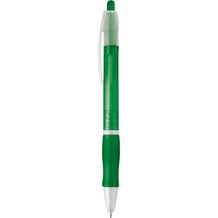 SLIM. Rutschfester Kugelschreiber mit Clip (grün) (Art.-Nr. CA575425)