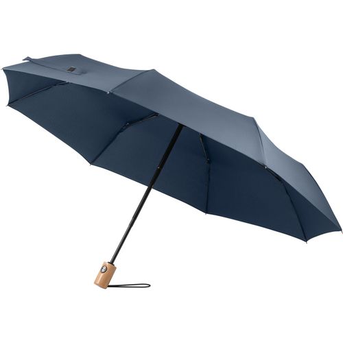 RIVER. Faltbarer Regenschirm aus PET (100% rPET) mit automatischer Öffnung und Schließung (Art.-Nr. CA589515) - Automatik Taschenschirm aus PET (100%...