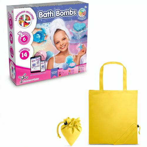 Bath Bombs Kit V. Lernspiel lieferung inklusive einer faltbaren geschenktasche aus 190T (Art.-Nr. CA605140) - Lernspiel für Kinder zum Vorbereite...
