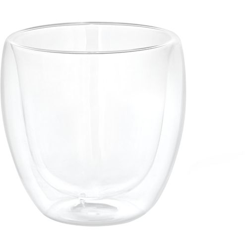 AMERICANO. Isothermischer Glasbecher 220 ml (Art.-Nr. CA610029) - Isothermischer Becher aus Glas (220ml),...